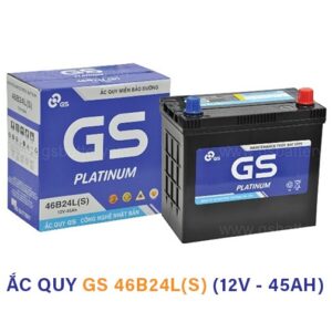 Ắc Quy GS 46B24L(S) (12V – 45Ah) Cọc Trái ( lớn)